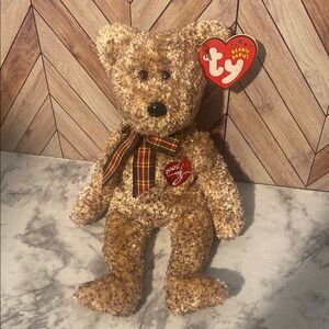 2002 Signature TY Beanie Babies Brown Teddy Bear